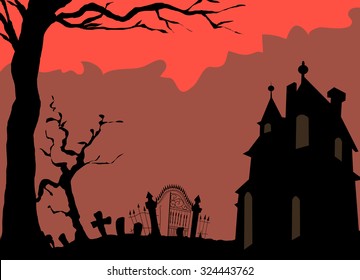 About halloween scene or event.
