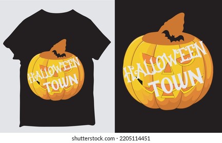 About Halloween Town T-shirt Design