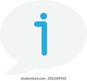 About Help Information Icon Vector Flat Illustration