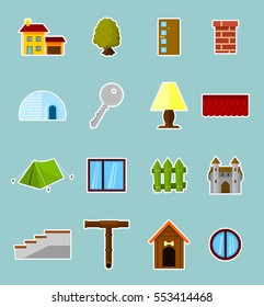 About the house - vector illustration