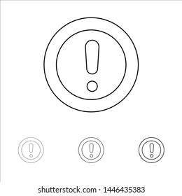 About, Info, Note, Question, Support Bold and thin black line icon set