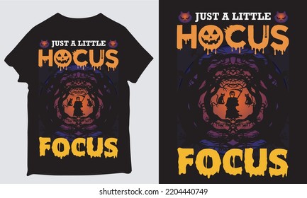 sólo un pequeño diseño de camisetas de foco de hocus