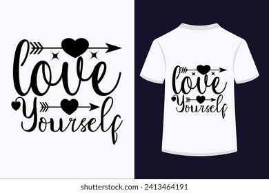 About Love Yourself T-shirt Design