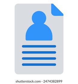 About me icon blue gray vector design