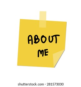 about me paint on post it