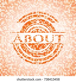 About orange mosaic emblem