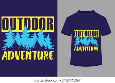 About Outdoor Adventures T-shirt Design . This is a editable file .