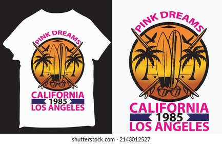 about pink dreams California 1985 los angels design