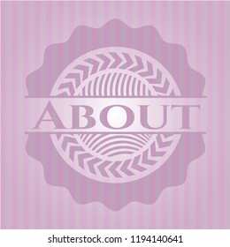 About pink emblem