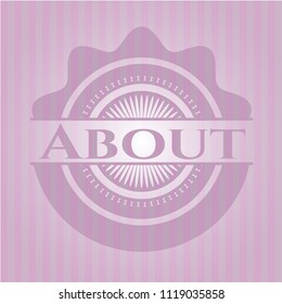 About realistic pink emblem