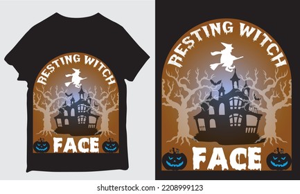 about resting witch face t-shirt  design