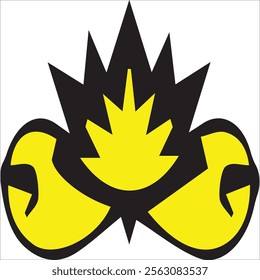 About Royal Gold black and yellow Crowns Graphic