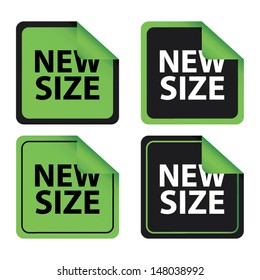 About size for cloth and everything product. Vector illustration