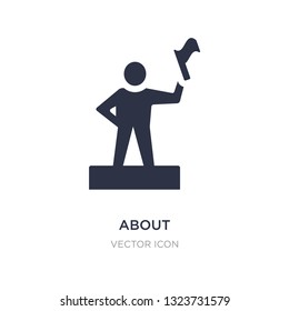 about successful man icon on white background. Simple element illustration from UI concept. about successful man sign icon symbol design.