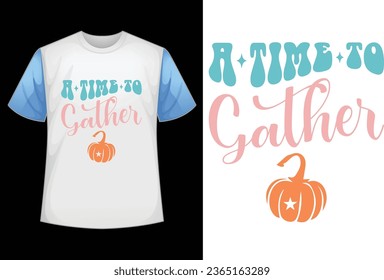 About thanksgiving retro wavy t shirt design 