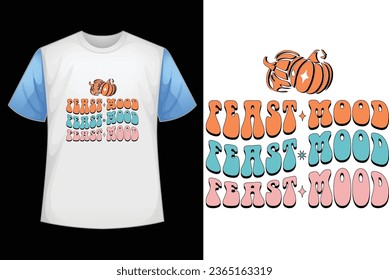About thanksgiving retro wavy t shirt design 