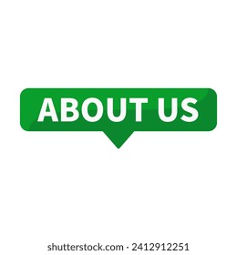 About Us Green Rectangle Shape For Information Detail Explain Purpose
