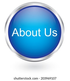 About Us Icon Glossy Button