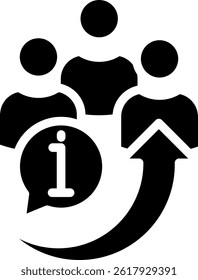 About Us Icon Glyph Vector Illustration