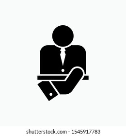 About Us Icon - Vector Sign and Symbol for Design, Presentation, Website or Apps Elements. 