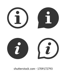 about us and information web icons set