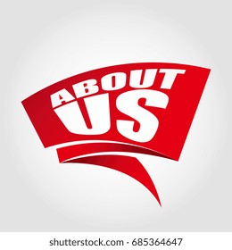 About us labels banners