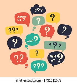Sobre nosotros el signo de interrogación que somos, ¿qué necesitas?