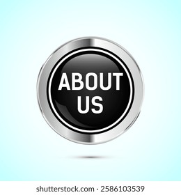About us web button icon design