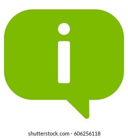 About vector icon. Flat eco green symbol. Pictogram is isolated on a white background. Designed for web and software interfaces.