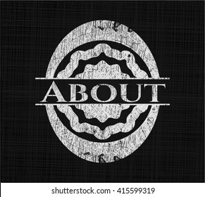About written on a blackboard