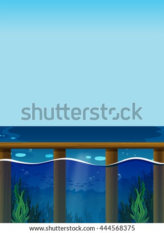 Similar – Image, Stock Photo pier Sea bridge Beach