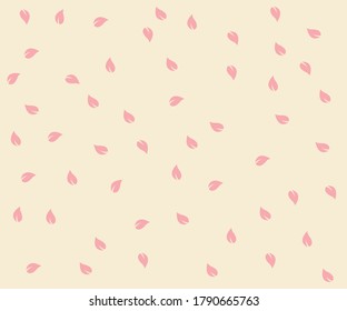 The above illustration includes light pink colour leaf pattern.