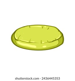 above inflatable mattress pool cartoon. float top, woman mat, swimming beach above inflatable mattress pool sign. isolated symbol vector illustration