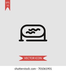 Above pool vector icon illustration symbol