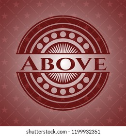 Above red emblem
