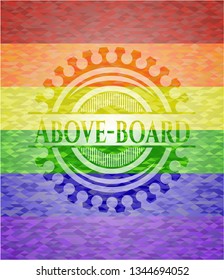 Above-board lgbt colors emblem 