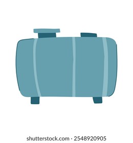 aboveground oil tank storage cartoon. double wall, single wall, leak spill aboveground oil tank storage sign. isolated symbol vector illustration