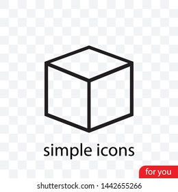 A`box vector icon. A sign of a box.
