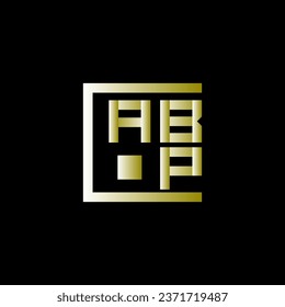 Diseño vectorial del logotipo de la letra ABP, logotipo ABP simple y moderno. Diseño de alfabetos lujosos ABP  