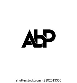 abp typography letter monogram logo design