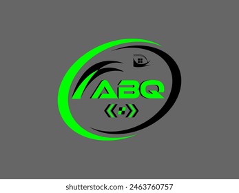 ABQ letter logo creative design. ABQ Corporate Typography monogram logo. -vector Design.