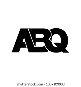 ABQ letter monogram logo design vector