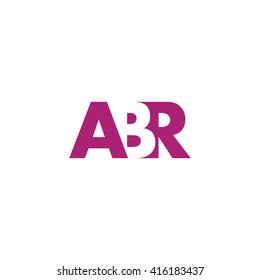 ABR Logo. Vector Graphic Branding Letter Element. White Background