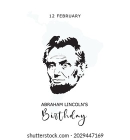 Abraham Lincoln Birthday, Vector Illustration Design.
