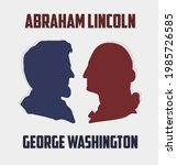 abraham lincoln and george washington silhouettes