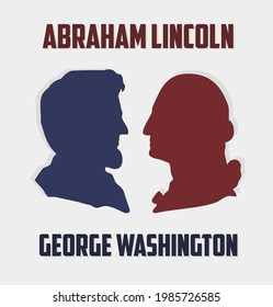 abraham lincoln and george washington silhouettes