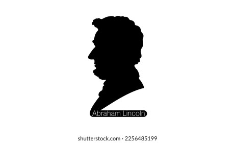 Abraham Lincoln silhouette high quality vector