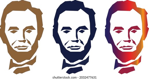 Abraham Lincoln Vector. Silhouette Abraham Lincoln
