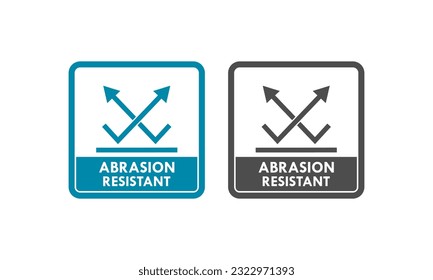 Ilustración del logotipo de diseño resistente a la abrasión