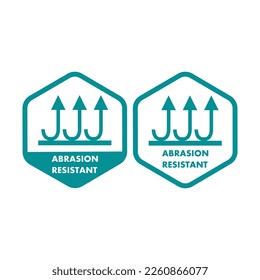 Insignia vectorial del logotipo resistente a la abrasión